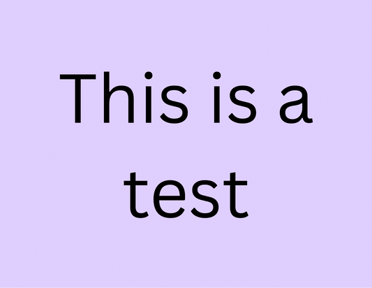 this is a test